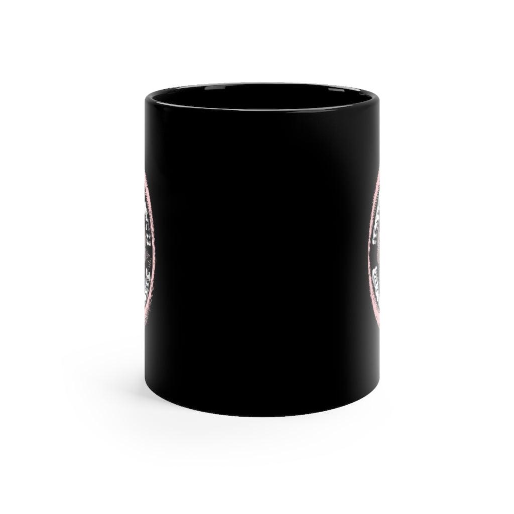 skull in mouth 11oz  Black mug - Domino Zee