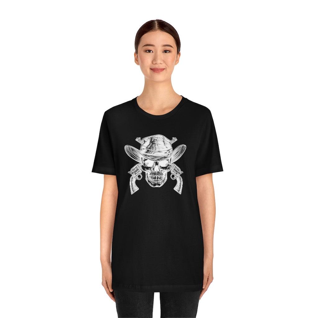 Skull & Guns Unisex Jersey Short Sleeve Tee - Domino Zee