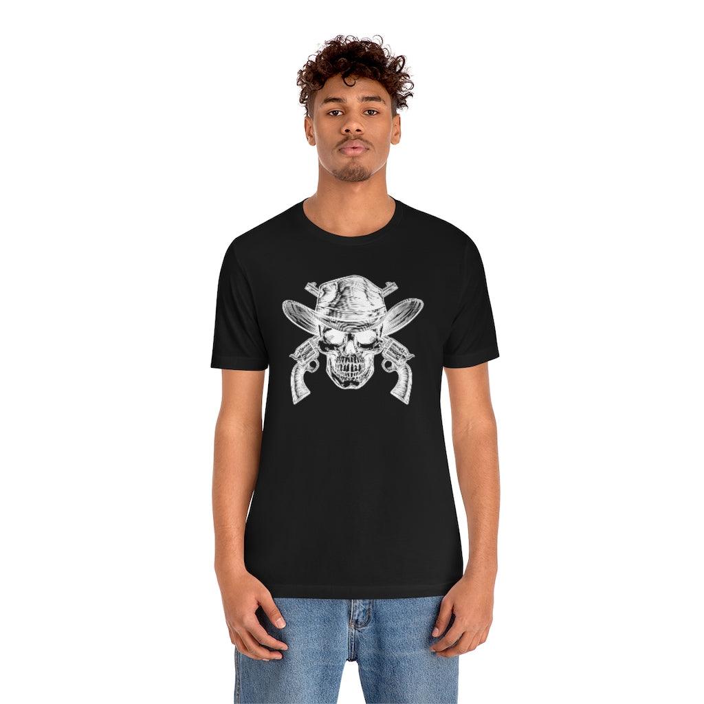 Skull & Guns Unisex Jersey Short Sleeve Tee - Domino Zee