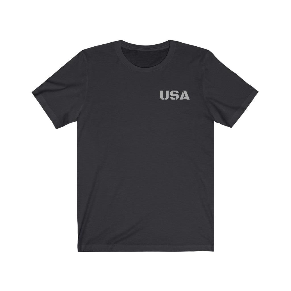 USA Unisex Jersey Short Sleeve Tee - Domino Zee