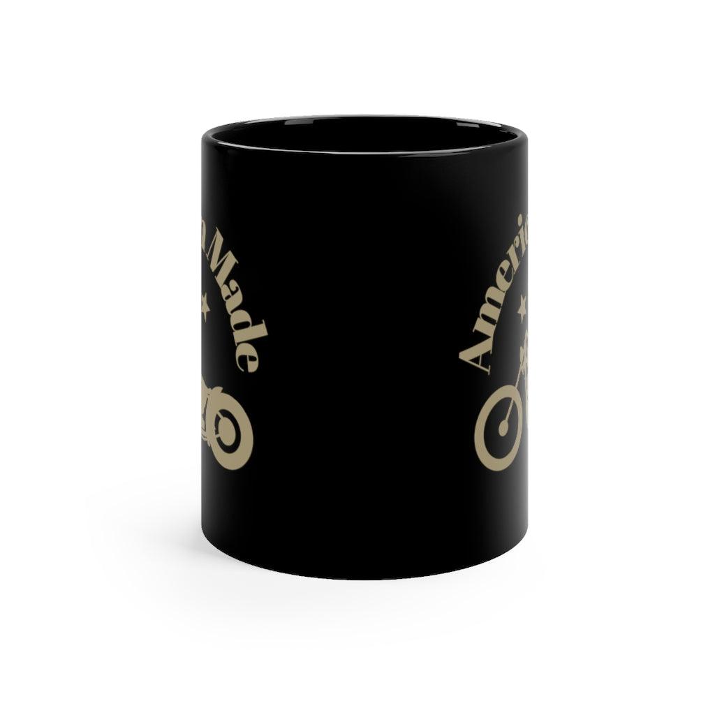 American Made Black mug 11oz - Domino Zee