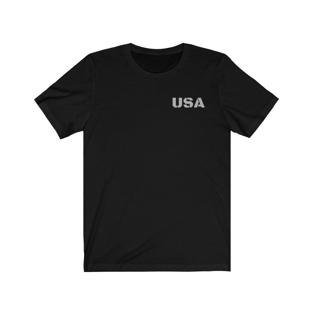 USA Unisex Jersey Short Sleeve Tee - Domino Zee