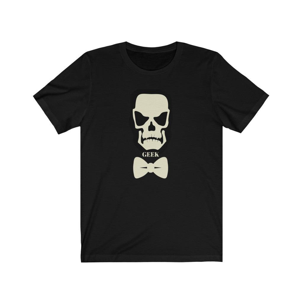 geek skull Unisex Jersey Short Sleeve Tee - Domino Zee