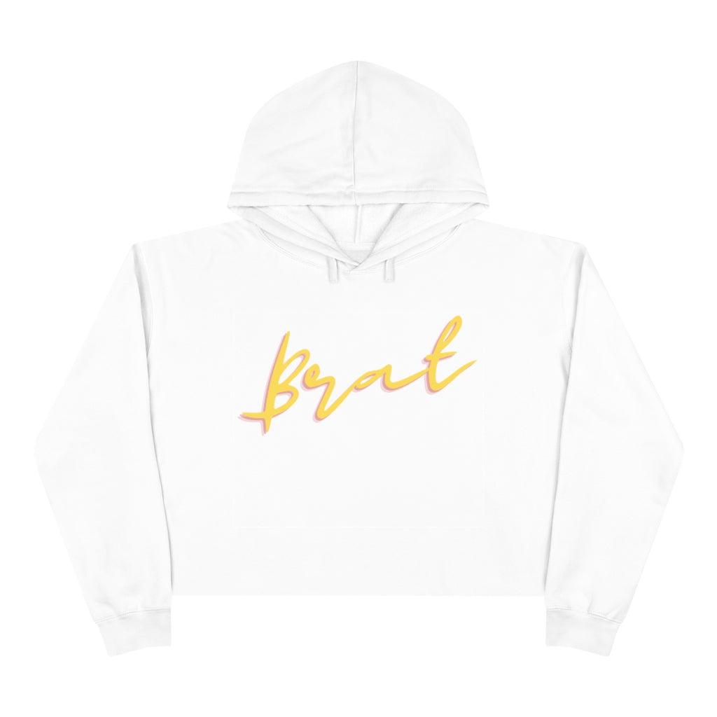 BRAT Crop Hoodie - Domino Zee