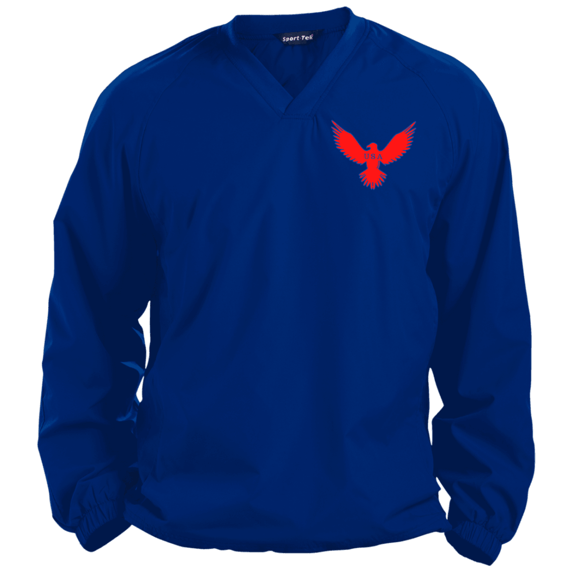 Red Eagle Pullover V-Neck Windshirt - Domino Zee