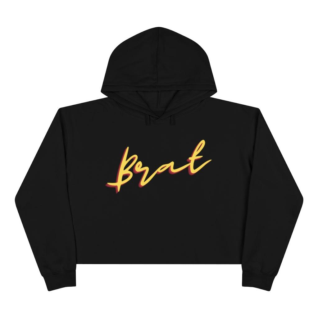 BRAT Crop Hoodie - Domino Zee