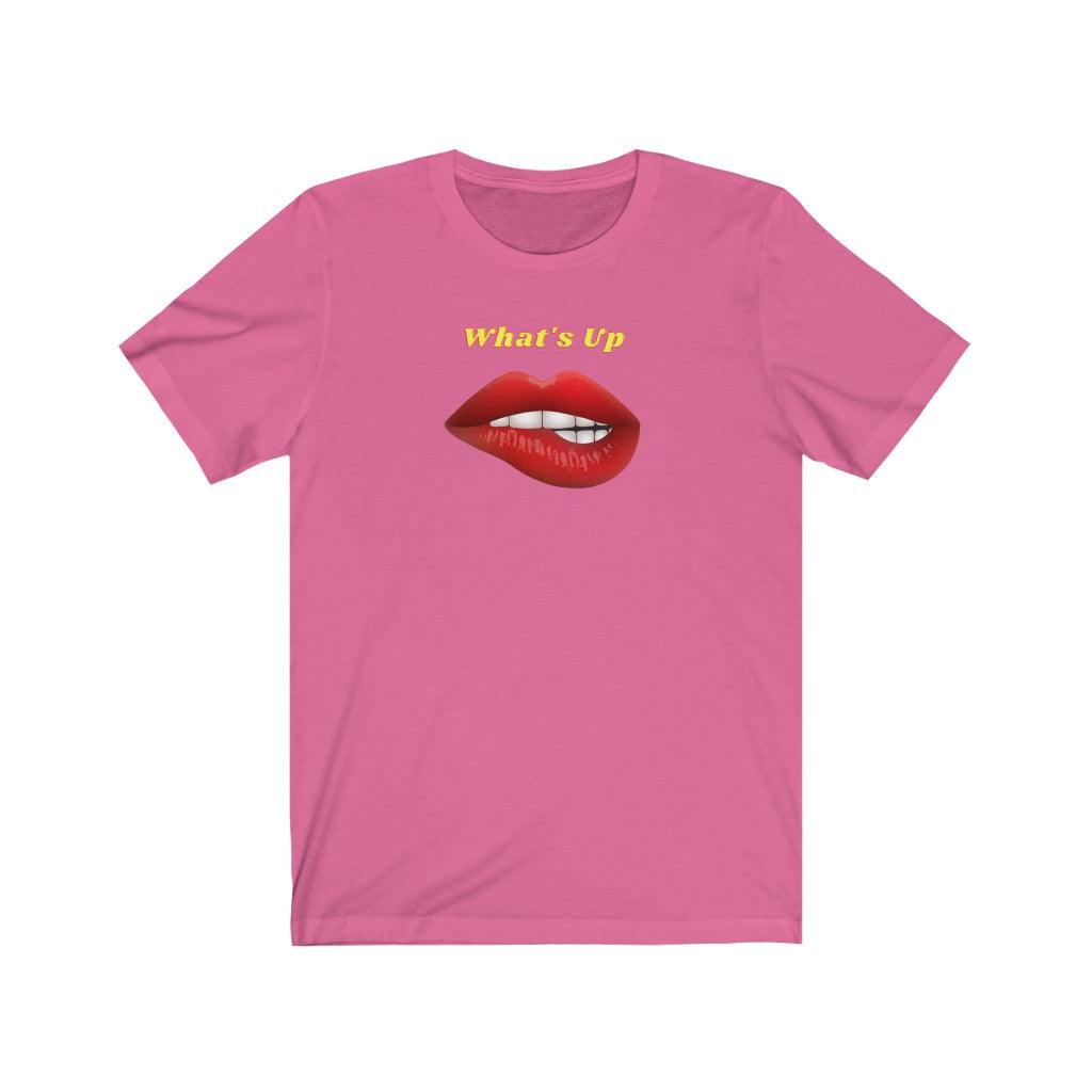 Sexy What's Up Unisex Jersey Short Sleeve Tee - Domino Zee