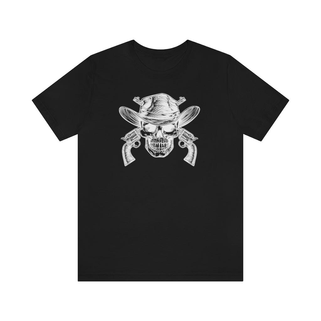 Skull & Guns Unisex Jersey Short Sleeve Tee - Domino Zee