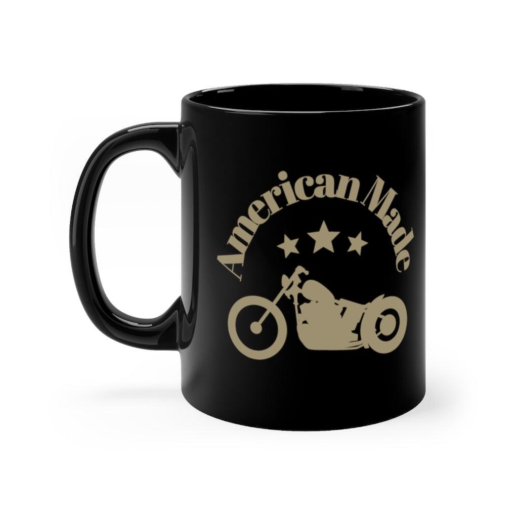 American Made Black mug 11oz - Domino Zee