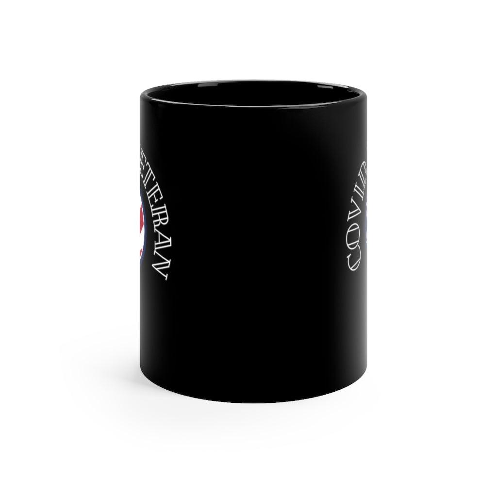 Covid 19 Veteran Black mug 11oz - Domino Zee