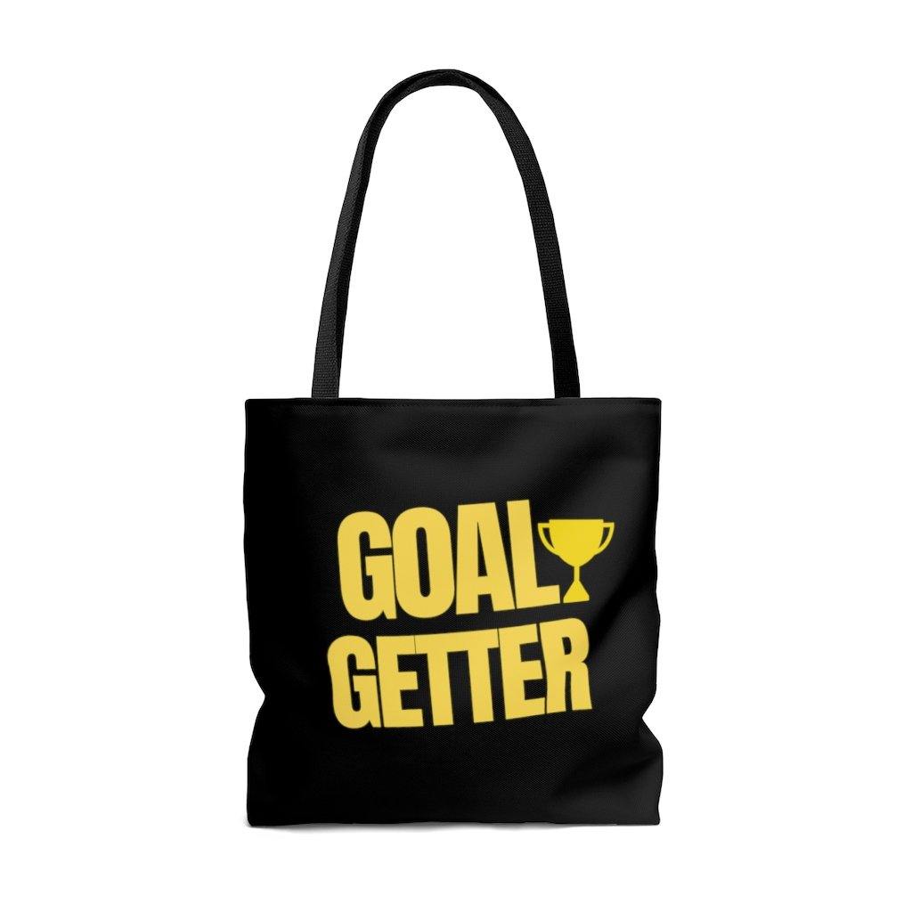 Goal Getter AOP Tote Bag.