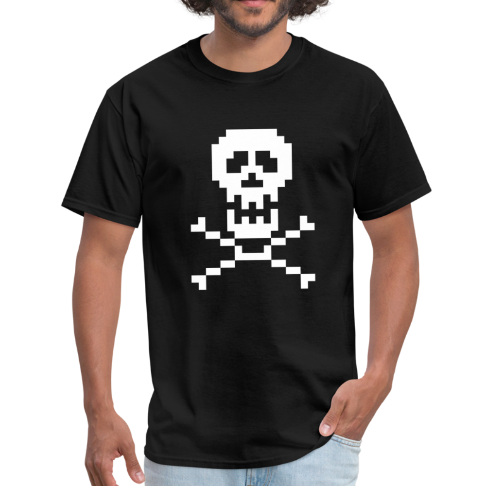 Pixel Skull & Cross Bones Unisex Classic T-Shirt.