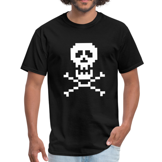 Pixel Skull & Cross Bones Unisex Classic T-Shirt.