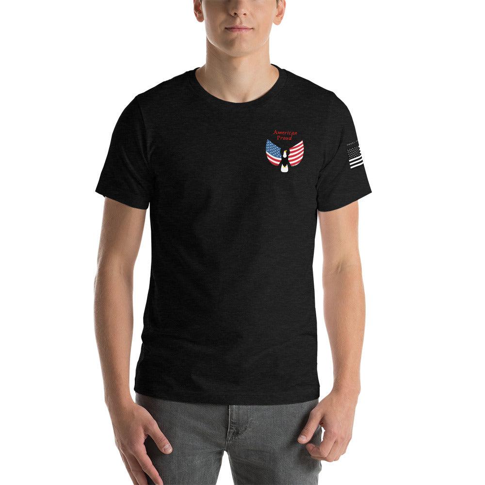 American Proud Short-Sleeve Unisex T-Shirt - Domino Zee