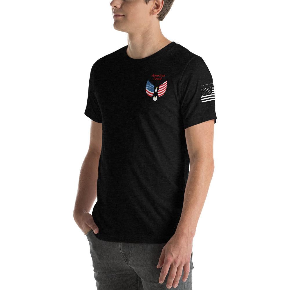 American Proud Short-Sleeve Unisex T-Shirt - Domino Zee